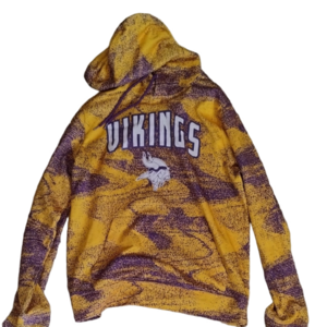 NFL Vikings Yellow and Purple Hoodie